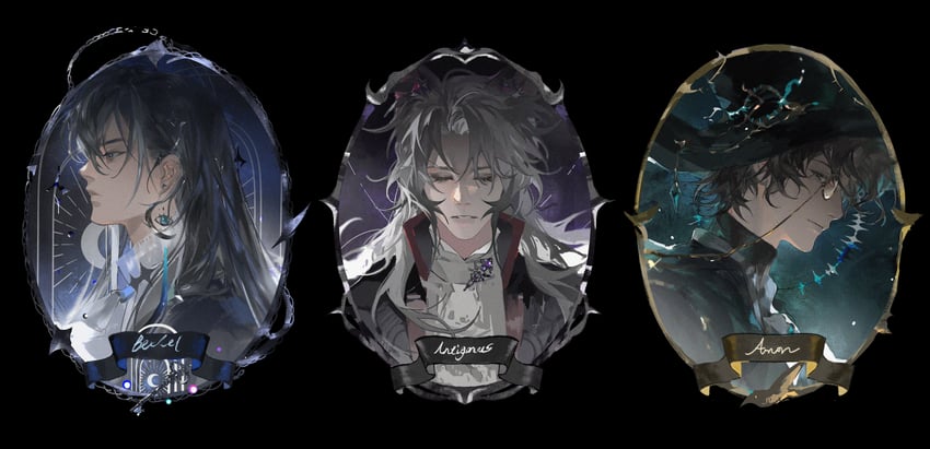 amon, mr. door, and antigonus (lord of the mysteries) drawn by huixingweiqi