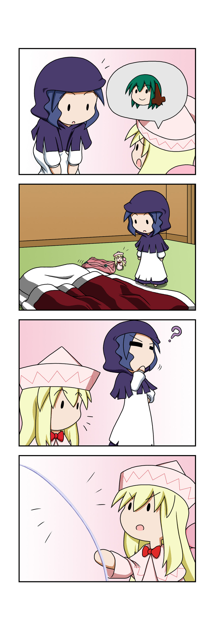 kumoi ichirin, kasodani kyouko, and lily white (touhou) drawn by rakugaki-biyori