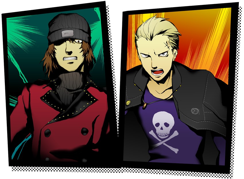 tatsumi kanji and aragaki shinjirou (persona and 2 more) drawn by onopiyo