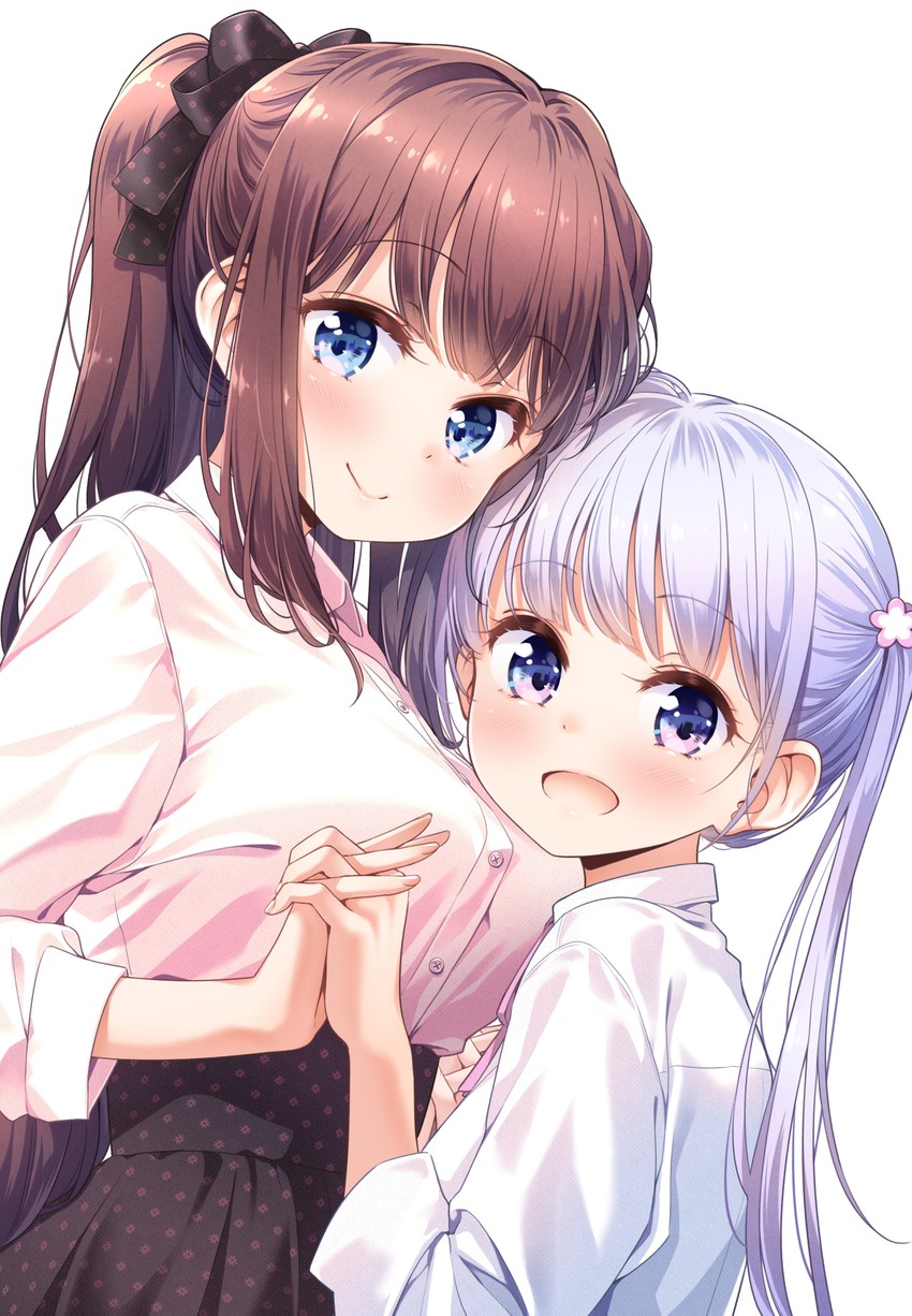suzukaze aoba and takimoto hifumi (new game!) drawn by tokunou_shoutarou