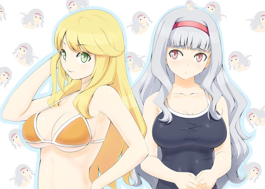 hoshii miki and shijou takane (idolmaster) drawn by shougi_(116)