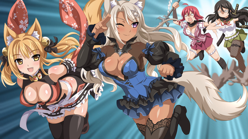 sakurano machiko, sakurano maeko, sukino miyo, and hikage narumi (sakura spirit) drawn by wanaca