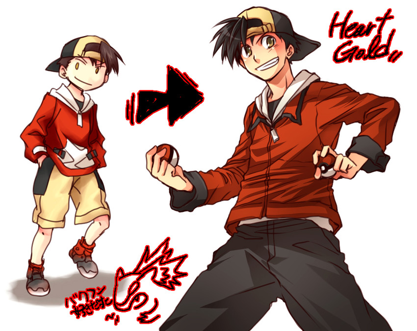 ethan and typhlosion (pokemon and 2 more) drawn by re_ghotion
