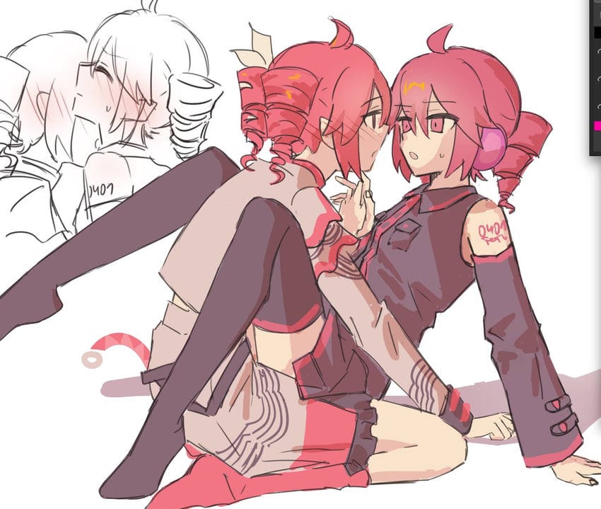 kasane teto (utau and 1 more) drawn by rskrkr
