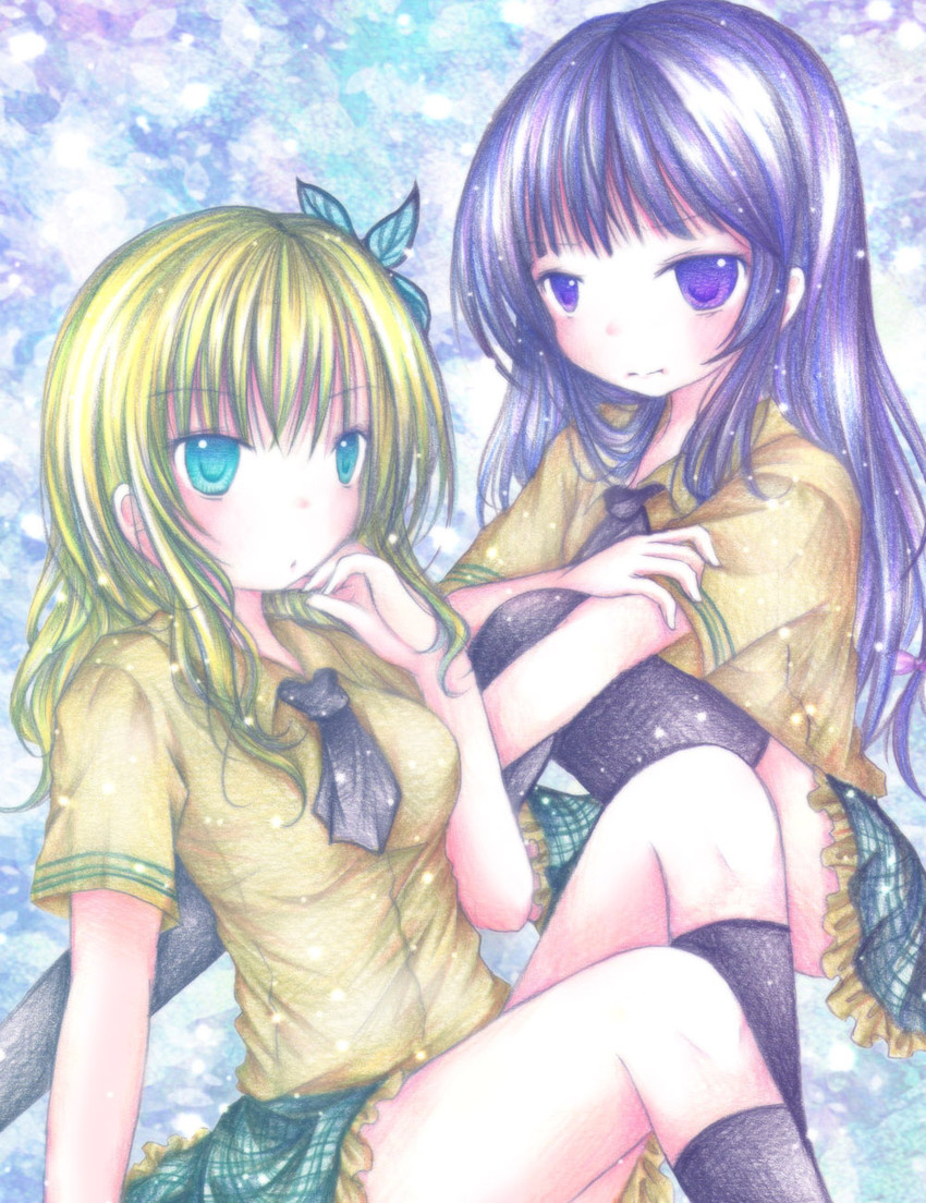 kashiwazaki sena and mikazuki yozora (boku wa tomodachi ga sukunai) drawn by kasuga_sunao