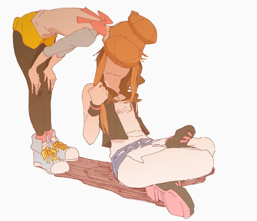 rosa and hilda (pokemon and 2 more) drawn by ankea_(a-ramo-do)
