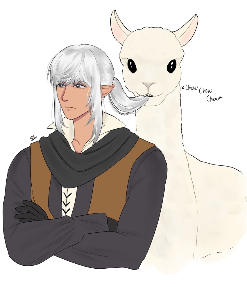 estinien varlineau (final fantasy and 1 more) drawn by sulfursocks