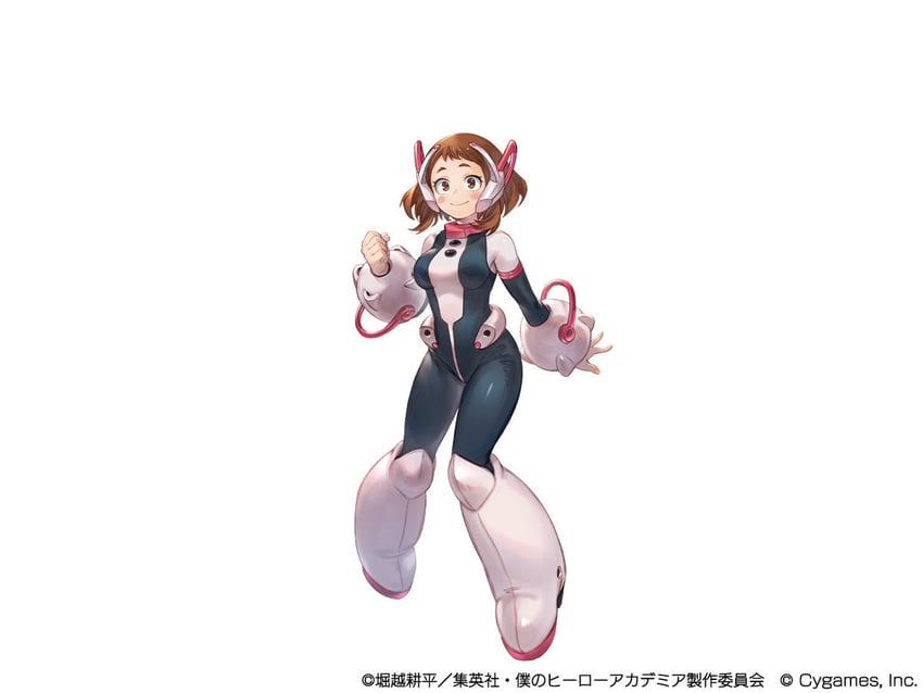 uraraka ochaco (granblue fantasy and 1 more) drawn by minaba_hideo