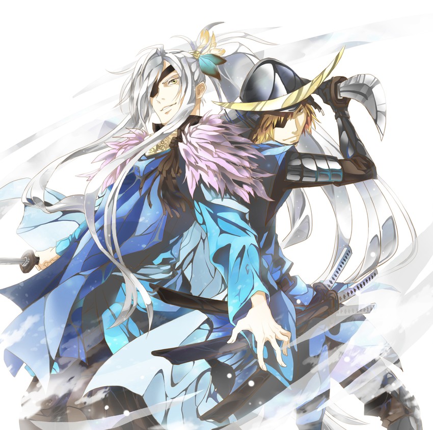 date masamune (sengoku basara and 1 more) drawn by suzuneko-rin