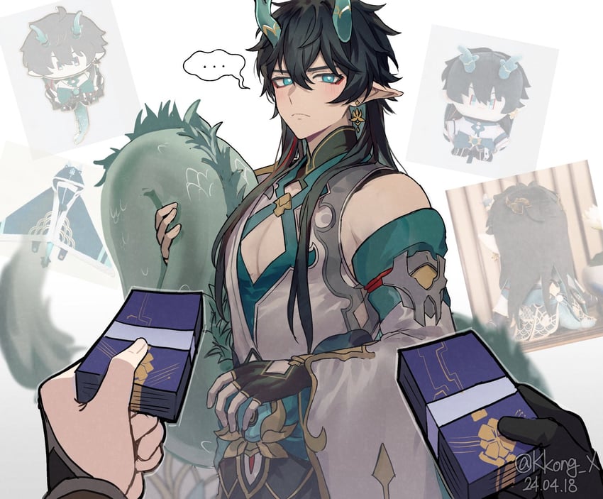 dan heng (honkai and 1 more) drawn by kkong_x