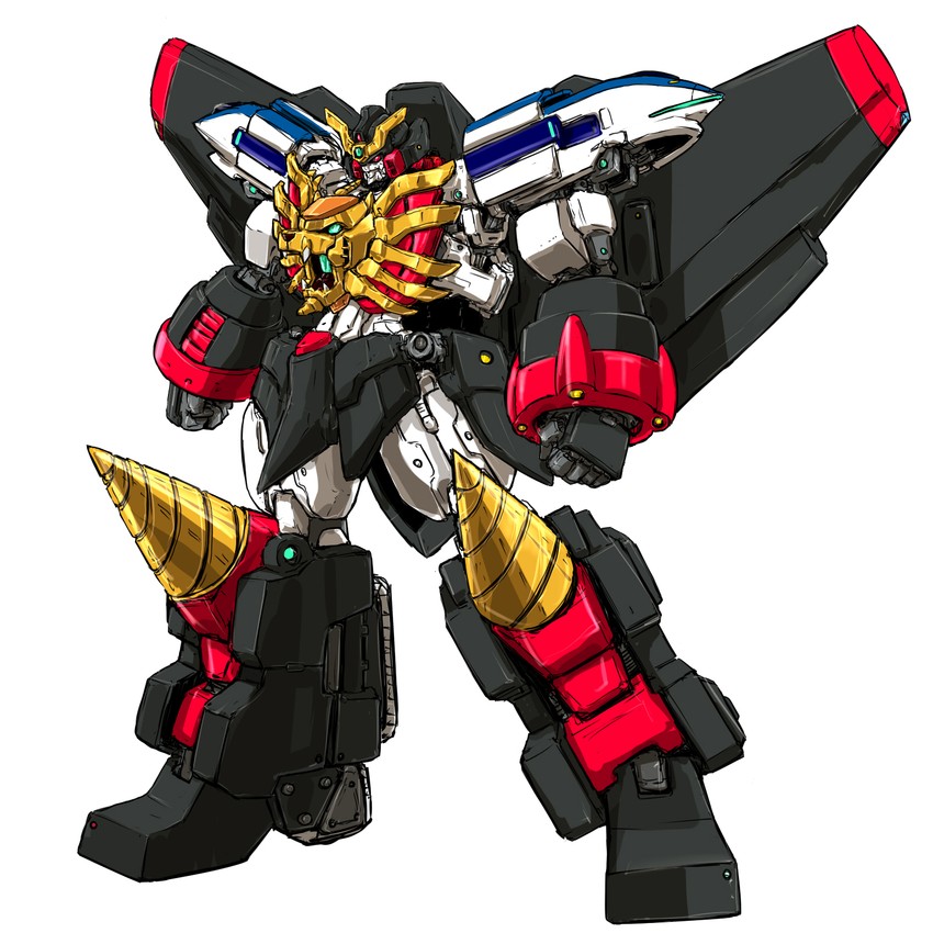 gaogaigar (yuusha series and 1 more) drawn by ledjoker07