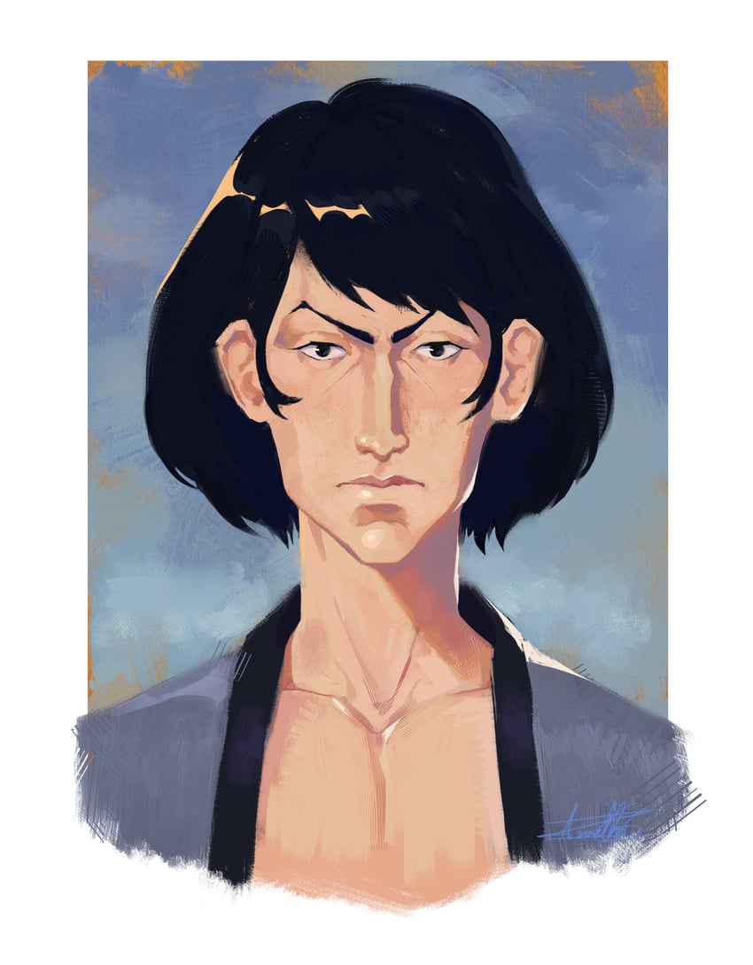 ishikawa goemon xiii (lupin iii) drawn by az_artorius