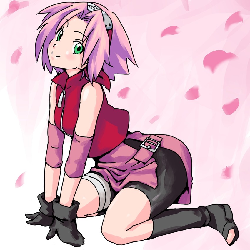 haruno sakura (naruto and 1 more) drawn by roku_(52570)