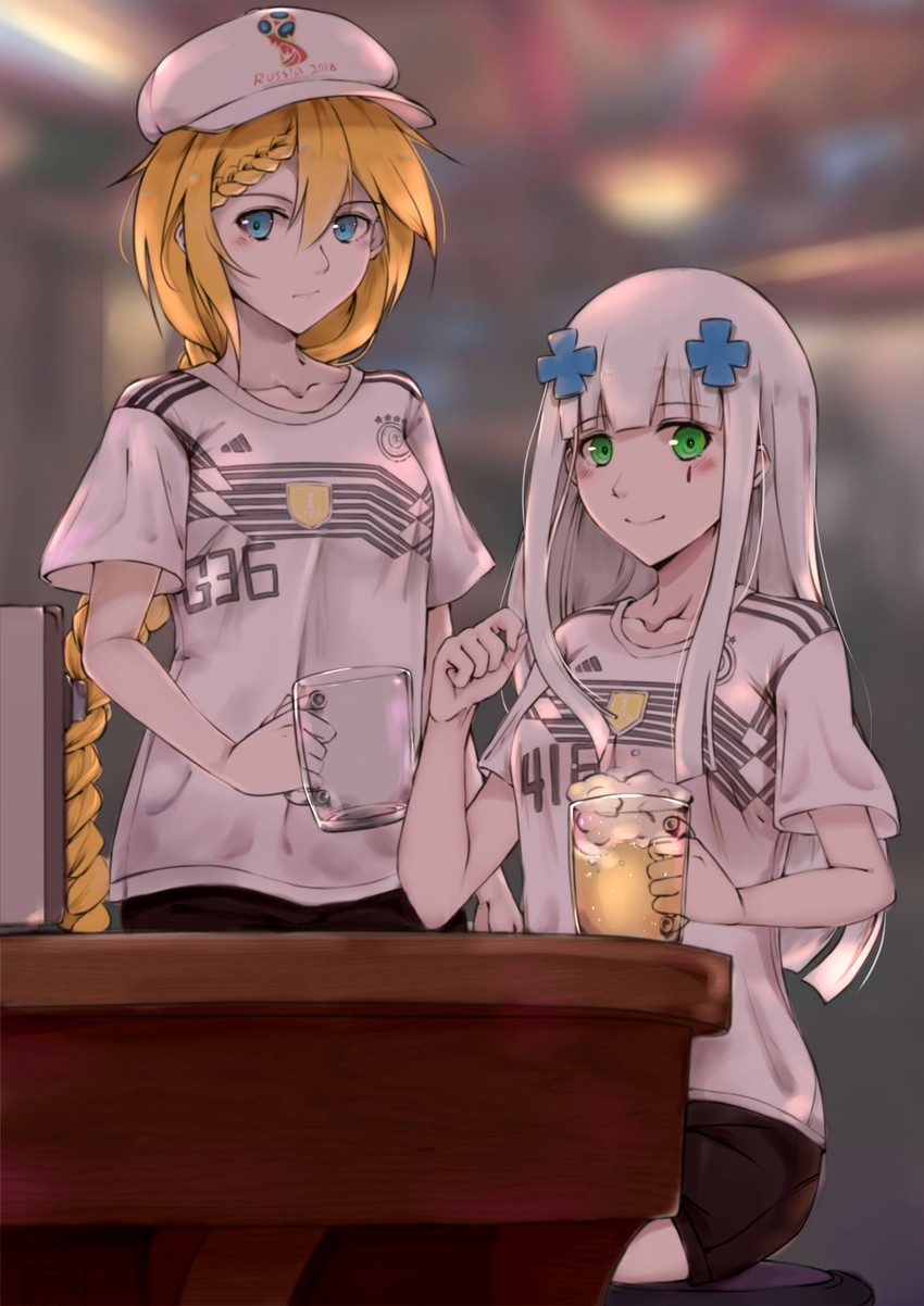 hk416 and g36 (girls' frontline and 2 more) drawn by nantiao_diudiu