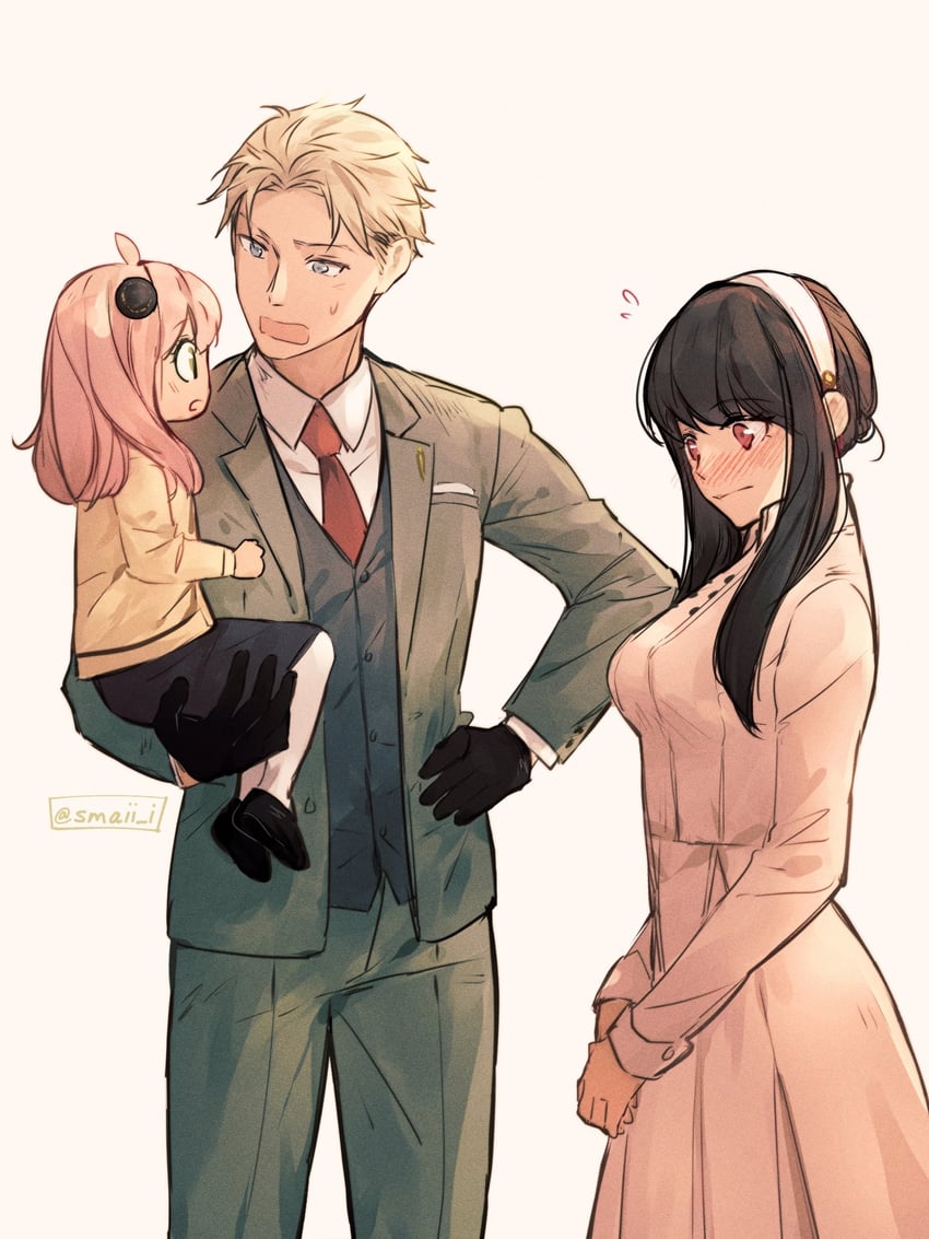 yor briar, anya, and twilight (spy x family) drawn by maiii_(smaii_i)