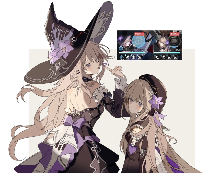 herta and the herta (honkai and 1 more) drawn by note_nii