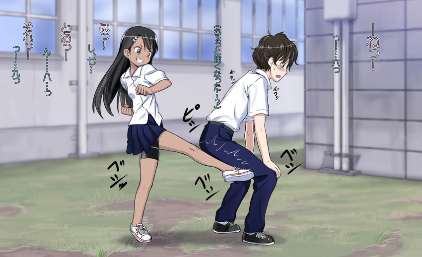 nagatoro hayase and hachiouji naoto (ijiranaide nagatoro-san) drawn by 774_(nanashi)
