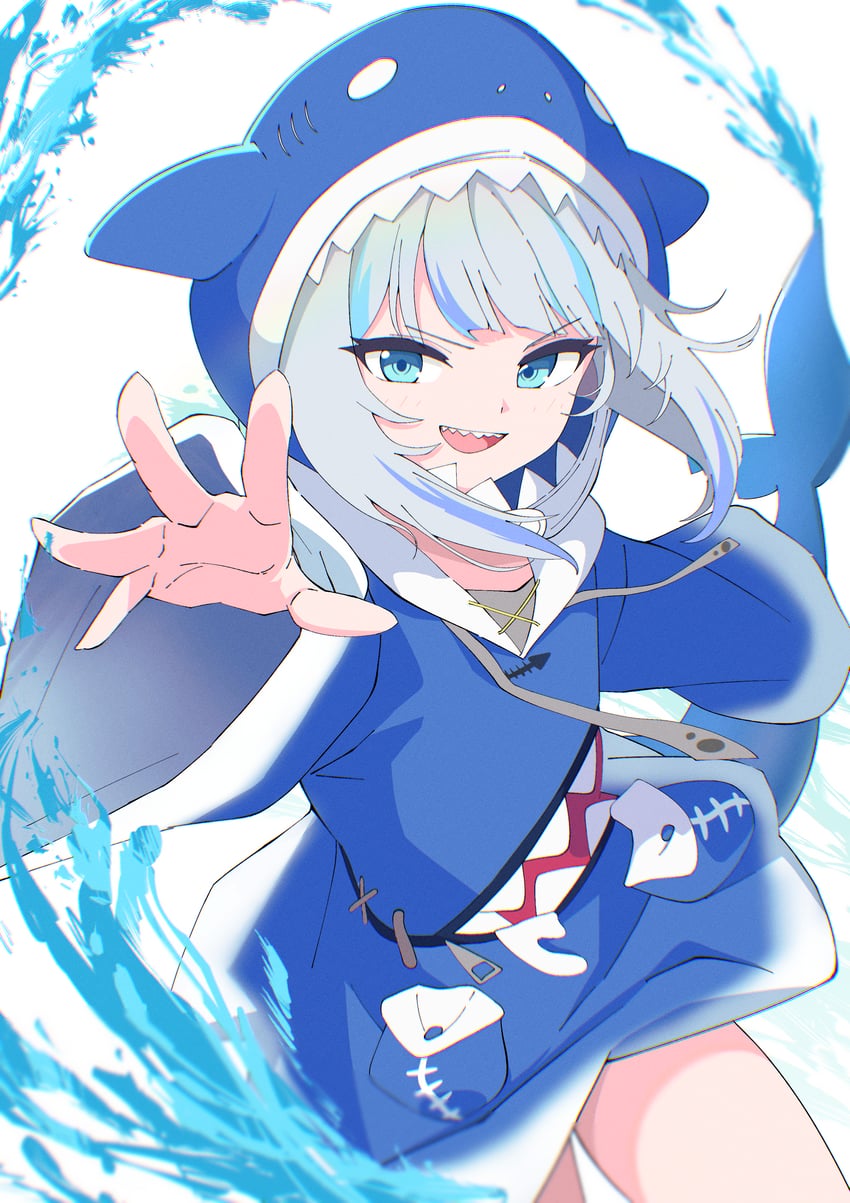 gawr gura (hololive and 1 more) drawn by ogossi
