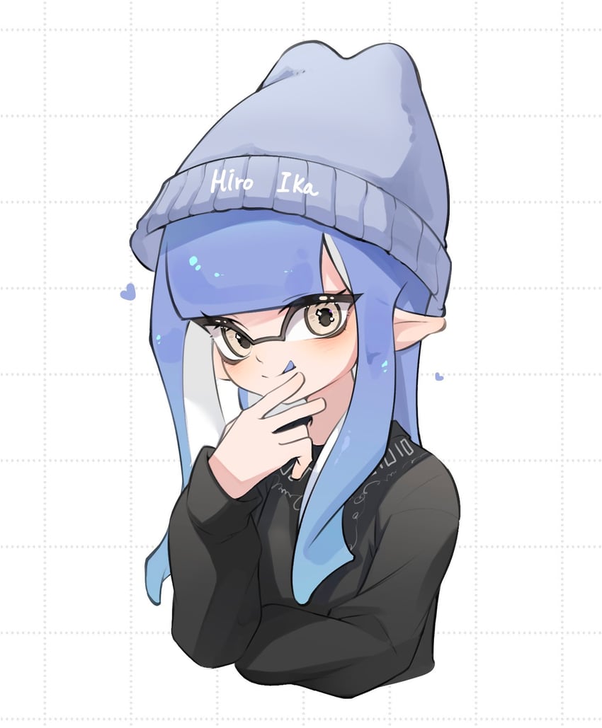 inkling player character and inkling girl (splatoon and 1 more) drawn by chu_u0spl