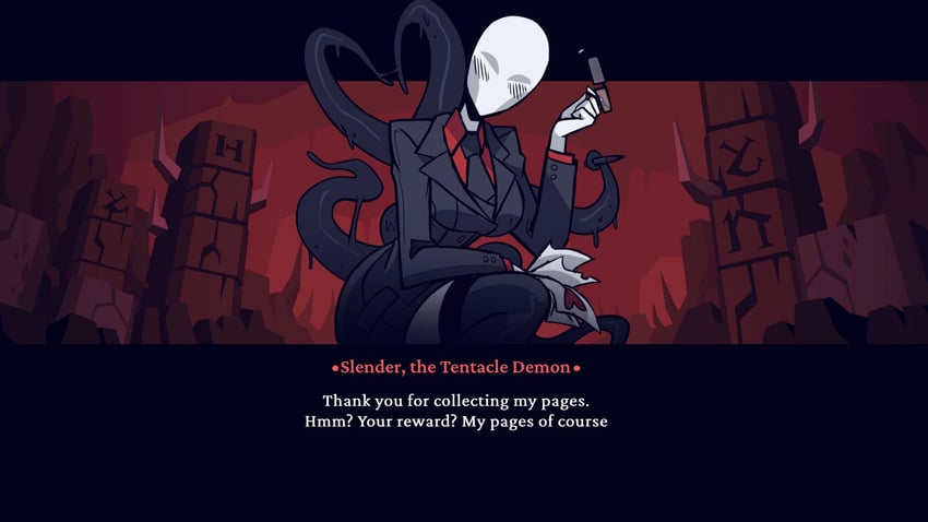 slender man (helltaker and 1 more) drawn by fatsurvival