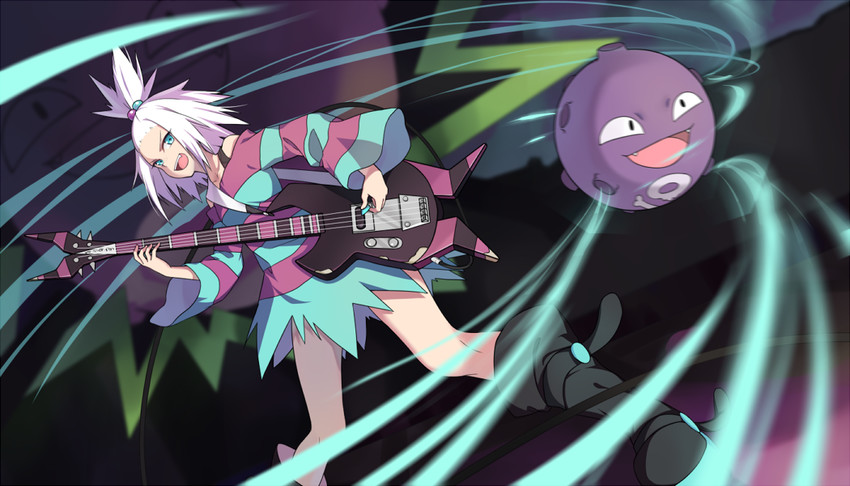 roxie and koffing (pokemon and 1 more) drawn by poppy_(poppykakaka)