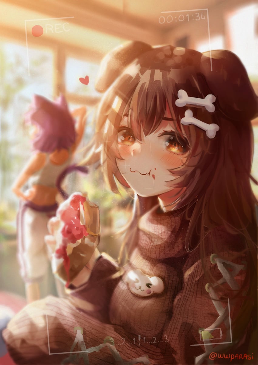 nekomata okayu and inugami korone (hololive) drawn by wwparasi