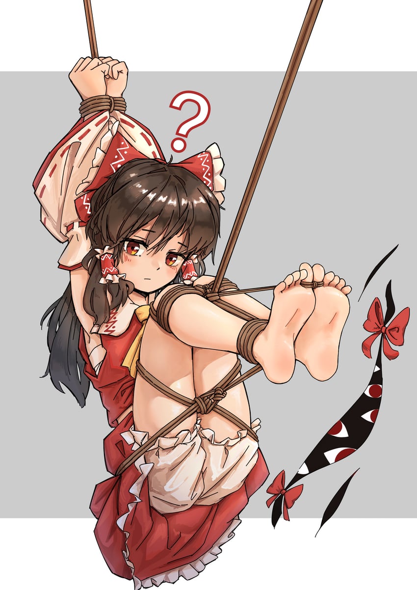 hakurei reimu (touhou) drawn by lyutikovski