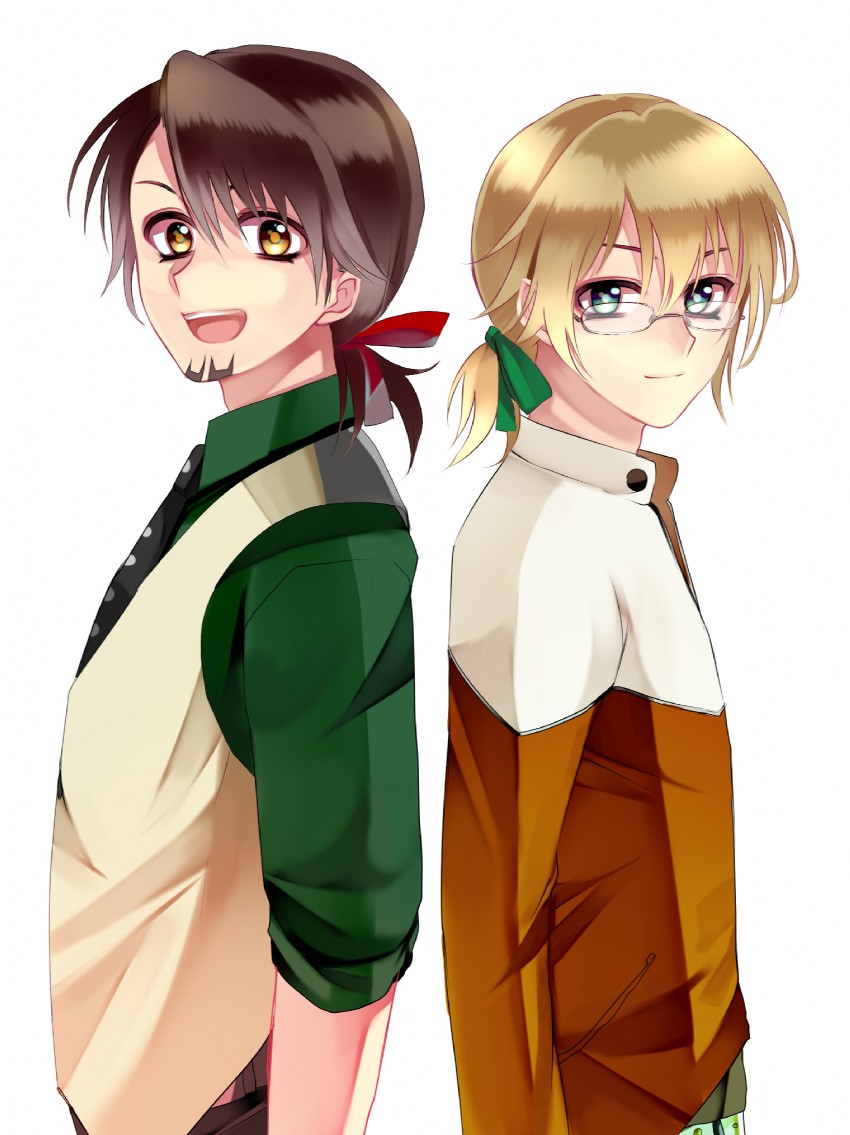 barnaby brooks jr. and kaburagi t. kotetsu (tiger & bunny) drawn by kurabayashi