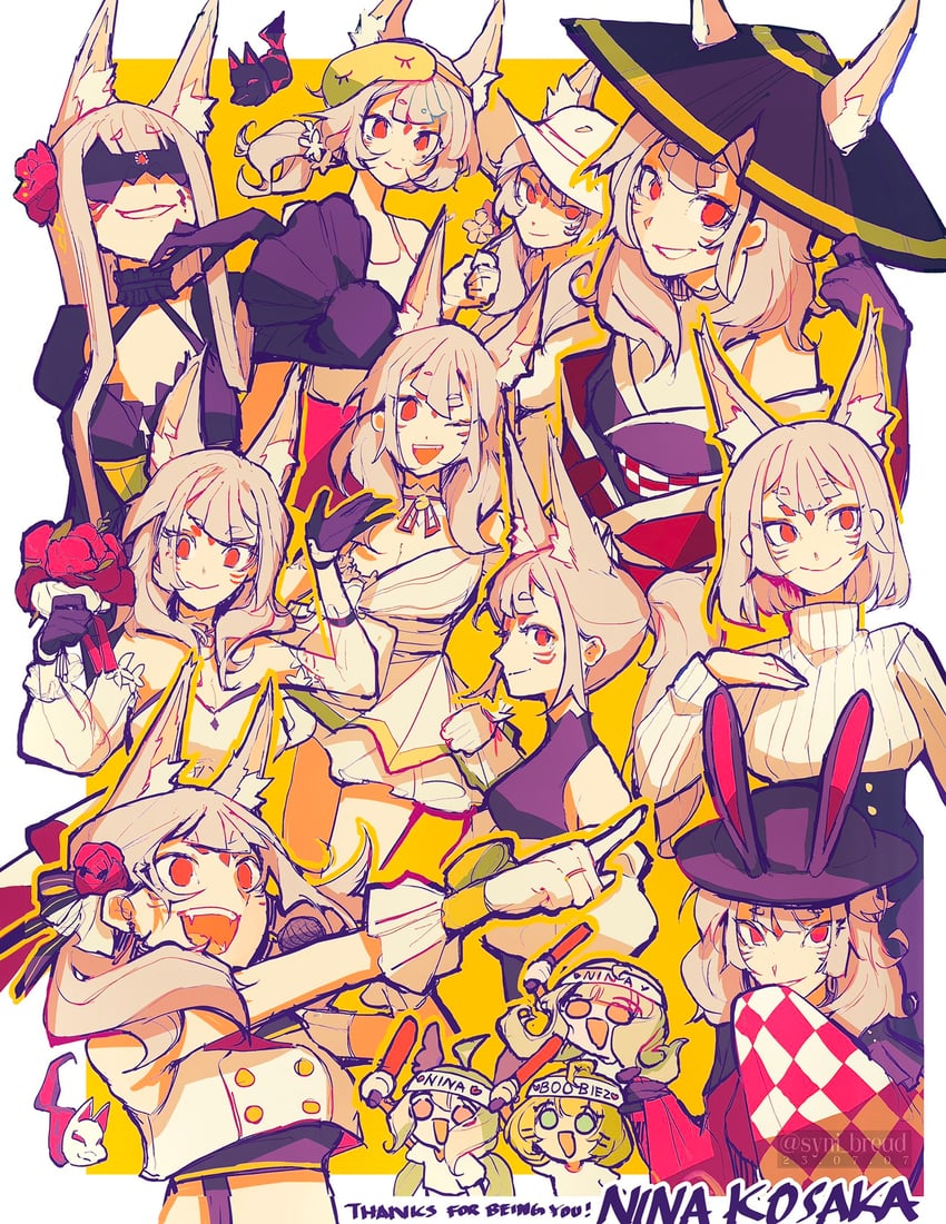 enna alouette, millie parfait, nina kosaka, and reimu endou (nijisanji and 1 more) drawn by synibread