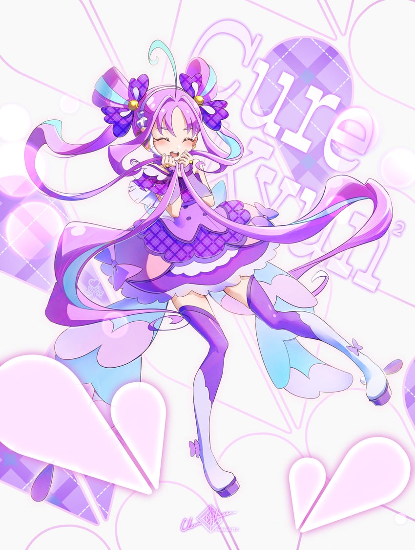 shigure kokoro and cure kyunkyun (precure and 1 more) drawn by clear_glass_(mildmild1311)