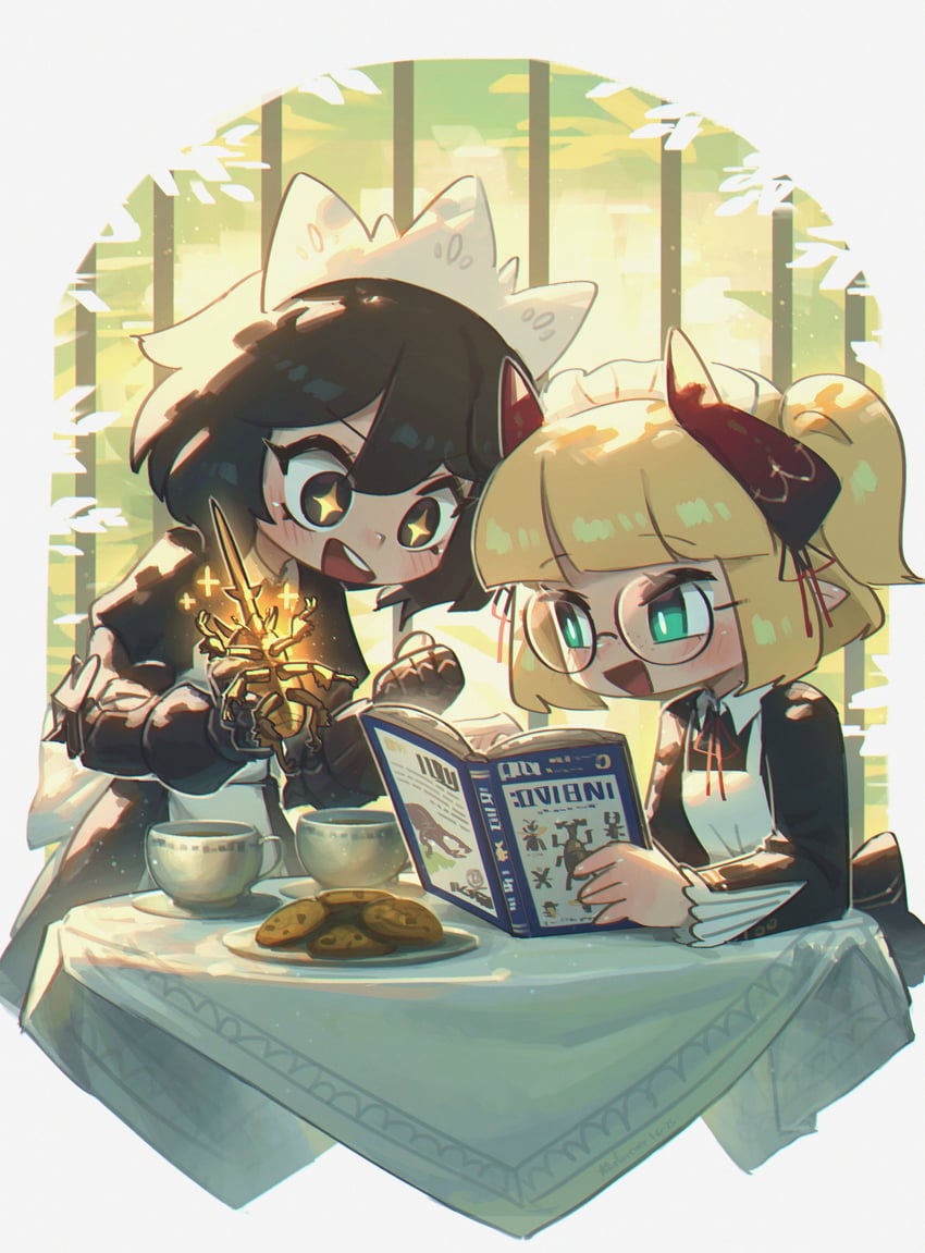 flareze and executioner maid (original) drawn by porforever
