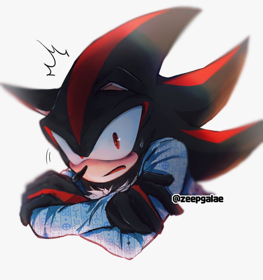 shadow the hedgehog (sonic) drawn by shapam_(zeepgalae)