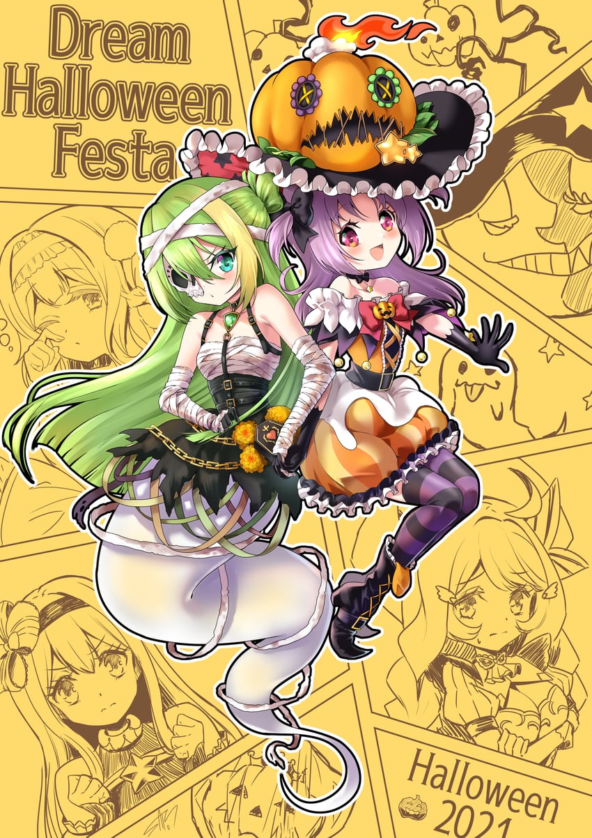 alina gray, misono karin, mai akari, yura hotaru, and megumi moka (mahou shoujo madoka magica and 1 more) drawn by satom