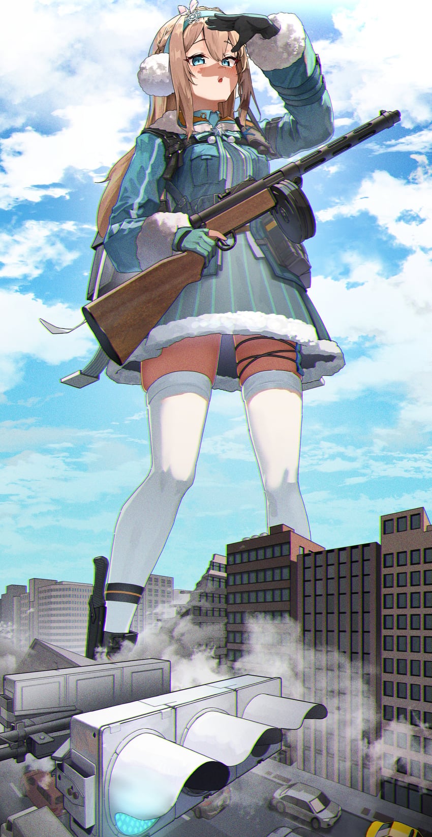 suomi (girls' frontline and 1 more) drawn by hanabusaraleigh