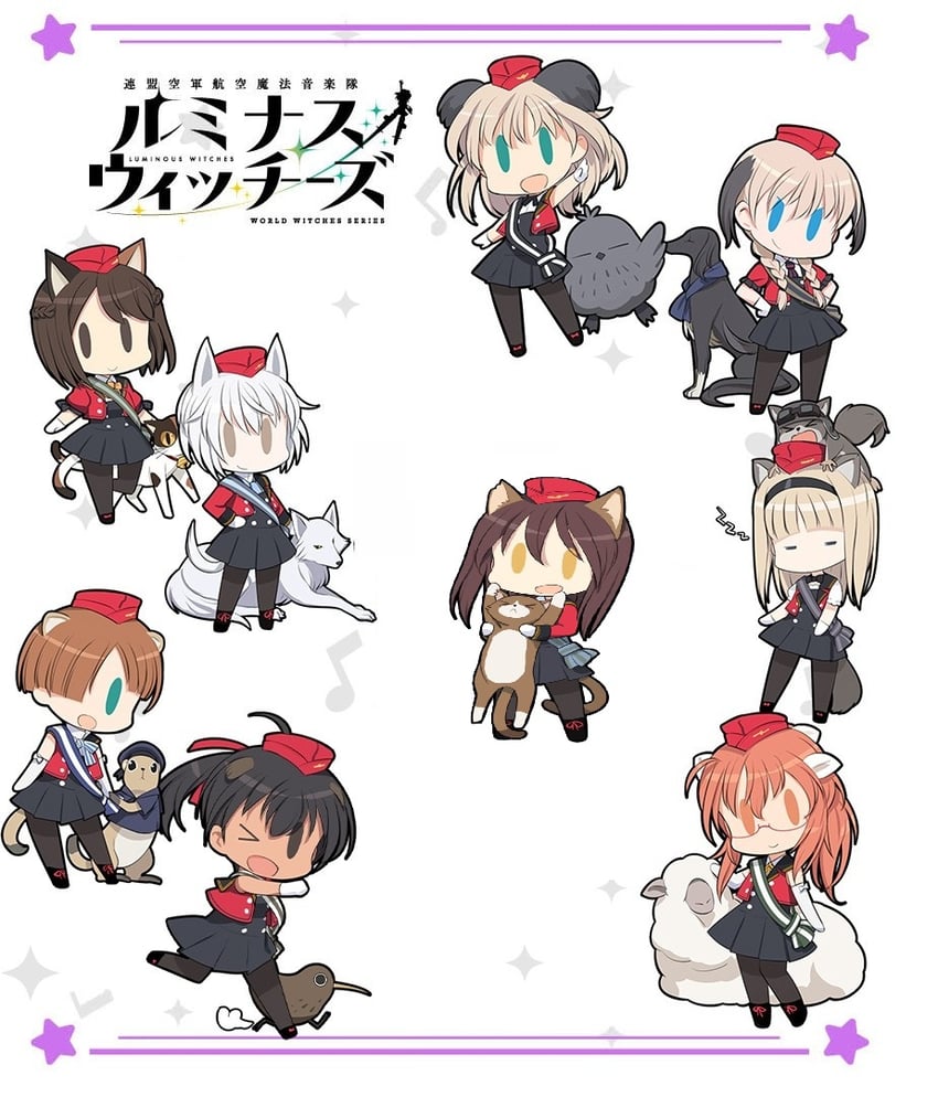 virginia robertson, manaia matawhaura hato, lyudmila andreyevna ruslanova, shibuya inori, maria magdalena dietrich, and 13 more (world witches series and 1 more) drawn by shimada_fumikane