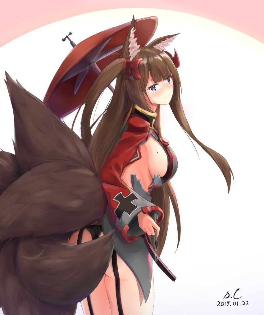 prinz eugen and amagi (azur lane) drawn by s.claw