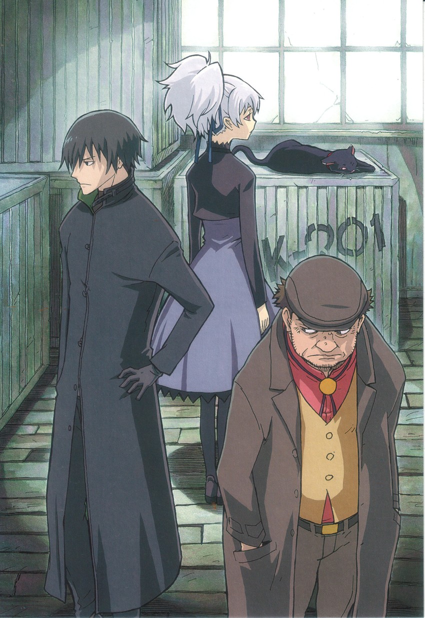 yin, hei, mao, and huang (darker than black) drawn by iwahara_yuuji