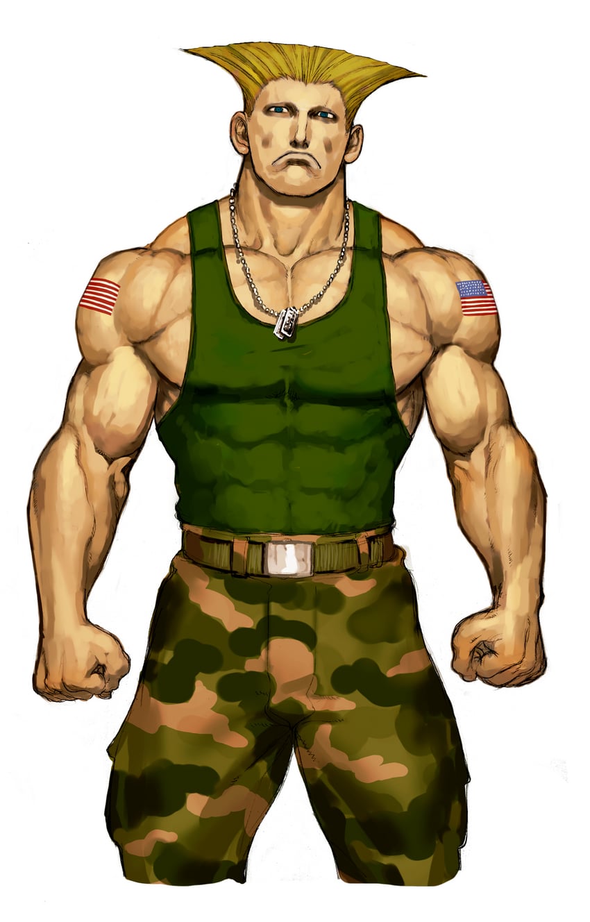 guile (street fighter and 1 more) drawn by ikeno_daigo