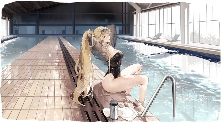 bismarck and bismarck zwei (azur lane) drawn by kurumi_(recycllamo)