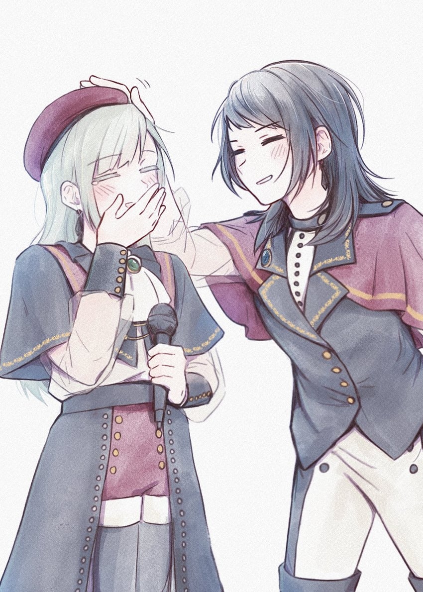 wakaba mutsumi, yahata umiri, mortis, and timoris (bang dream! and 1 more) drawn by yakaze_(yakaze1604)