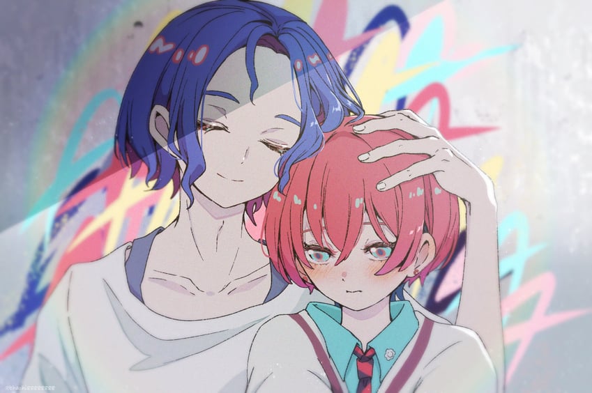 amate yuzuriha and shuji ito (gundam and 1 more) drawn by bhachi88888888
