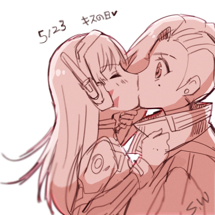 d.va and sombra (overwatch and 1 more) drawn by kaoruru_(sakuno2911)