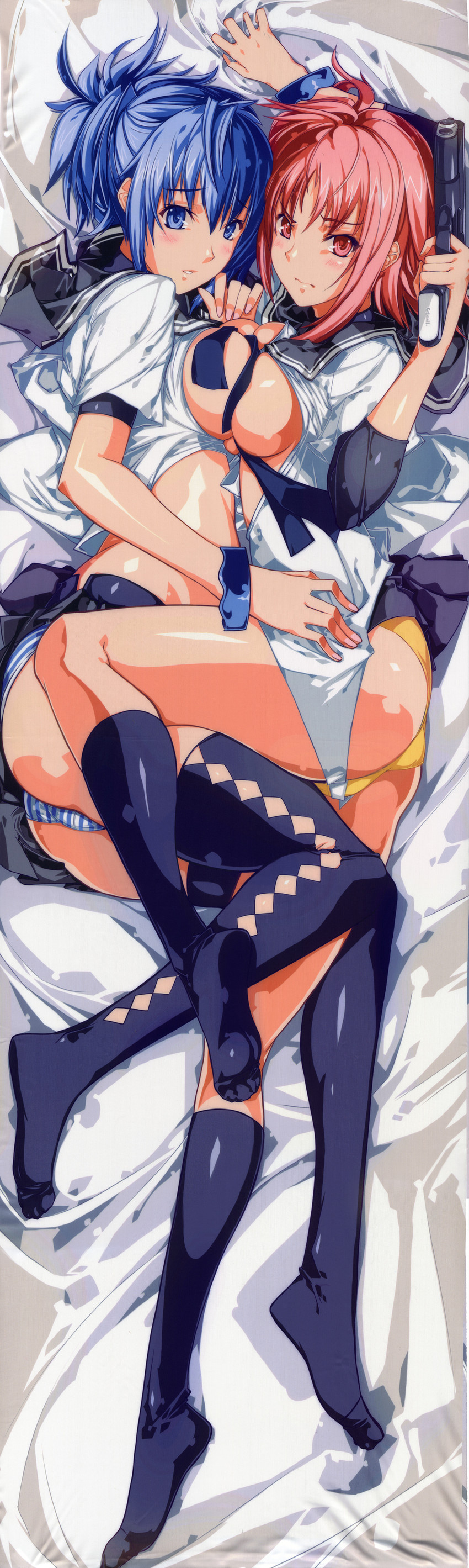 senou natsuru and mishima akane (kampfer) drawn by ky_(nimbusky)