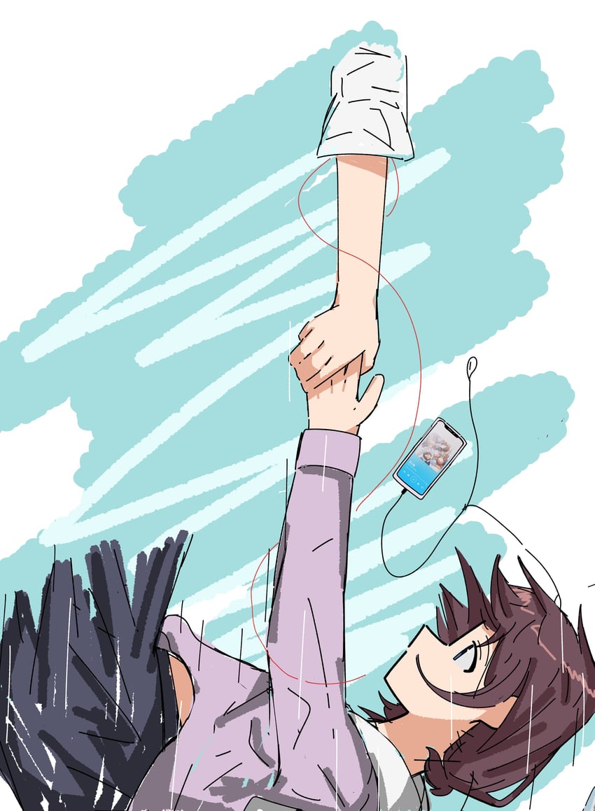 iseri nina and kawaragi momoka (girls band cry) drawn by weabooz