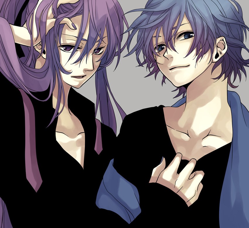kaito and kamui gakupo (vocaloid) drawn by yamako_(state_of_children)
