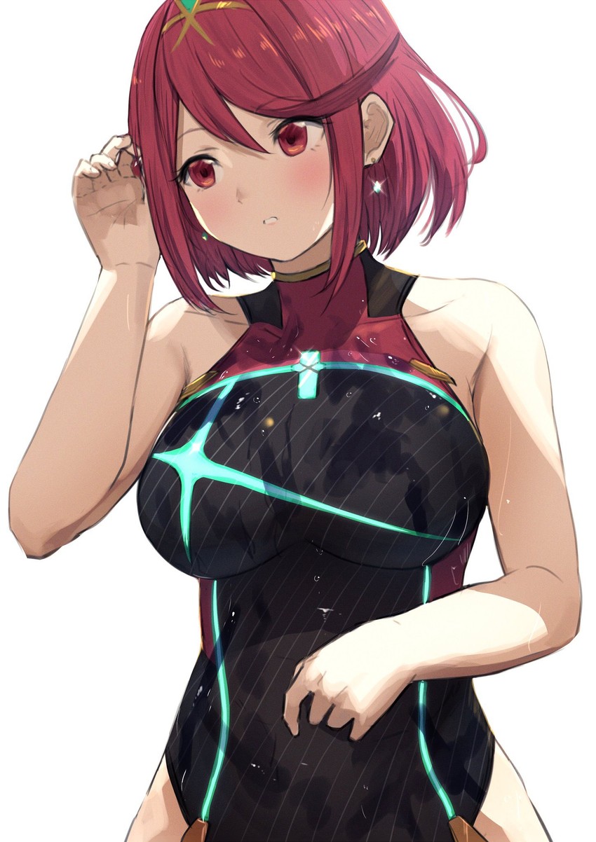 pyra (xenoblade chronicles and 1 more) drawn by misaki_nonaka