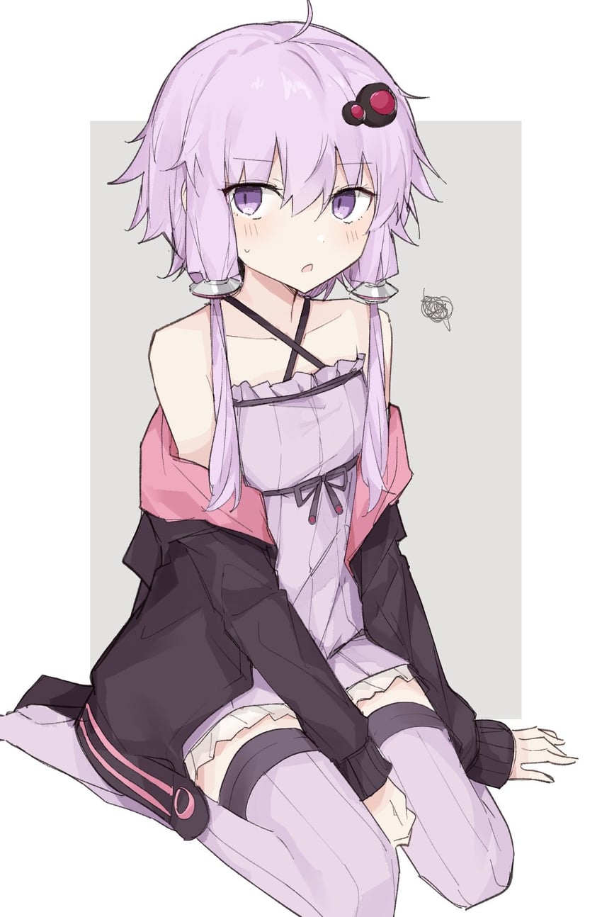 yuzuki yukari (vocaloid and 1 more) drawn by subaritsuku