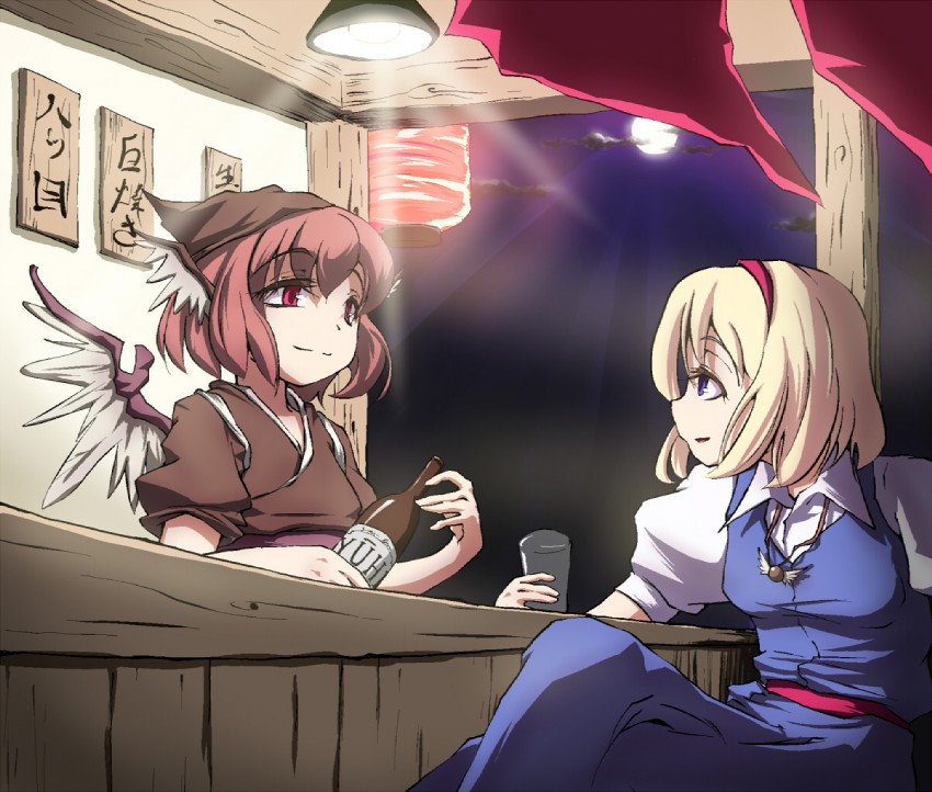 alice margatroid, mystia lorelei, and okamisty (touhou) drawn by aya_shachou