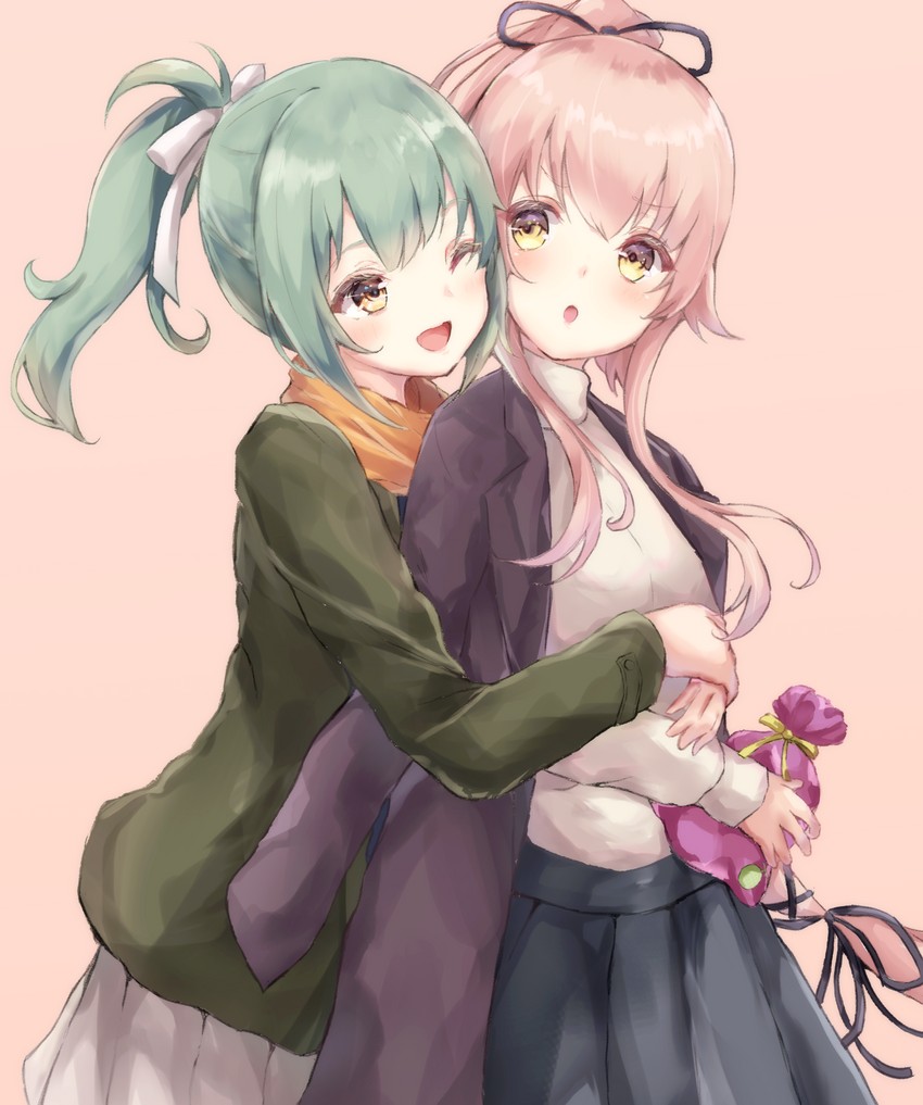 yuubari, yura, and yuubari kai ni (kantai collection) drawn by sa-ya2