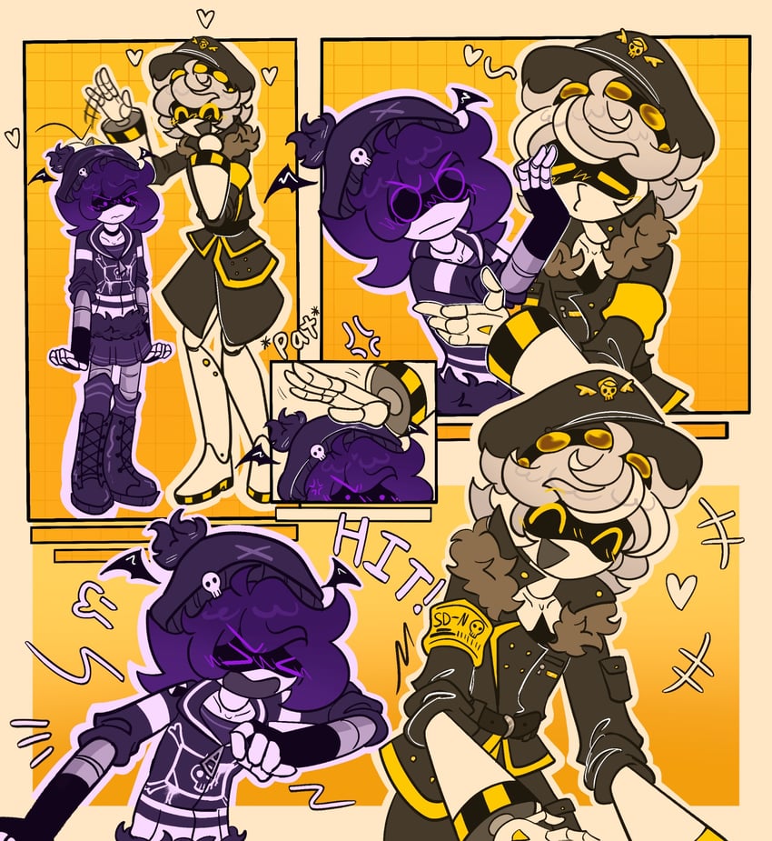 uzi and n (murder drones) drawn by sd_dja